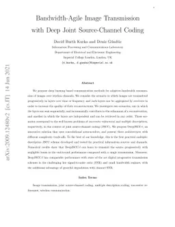 Bandwidth-Agile Image Transmission with Deep Joint Source-Channel Coding