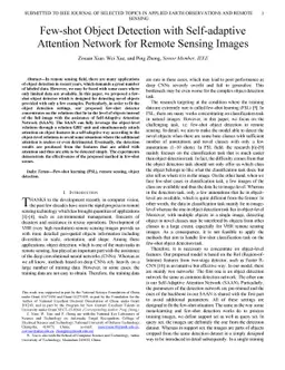 Few-shot Object Detection with Self-adaptive Attention Network for
  Remote Sensing Images