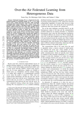 Over-the-Air Federated Learning from Heterogeneous Data