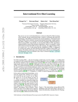 Interventional Few-Shot Learning