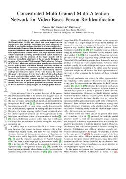 Concentrated Multi-Grained Multi-Attention Network for Video Based
  Person Re-Identification
