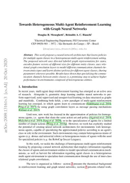 Towards Heterogeneous Multi-Agent Reinforcement Learning with Graph
  Neural Networks