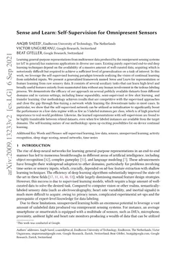 Sense and Learn: Self-Supervision for Omnipresent Sensors