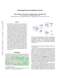 Disentangled Neural Architecture Search