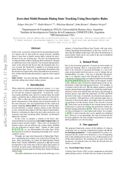 Zero-shot Multi-Domain Dialog State Tracking Using Descriptive Rules