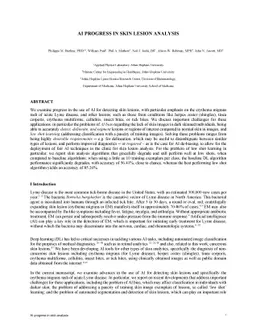 AI Progress in Skin Lesion Analysis