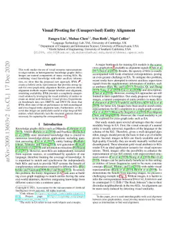 Visual Pivoting for (Unsupervised) Entity Alignment
