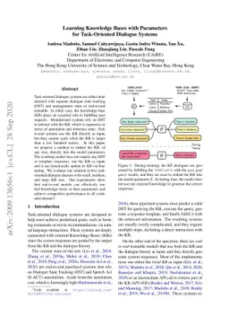 Learning Knowledge Bases with Parameters for Task-Oriented Dialogue
  Systems