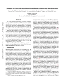 Montage: A General System for Buffered Durably Linearizable Data
  Structures