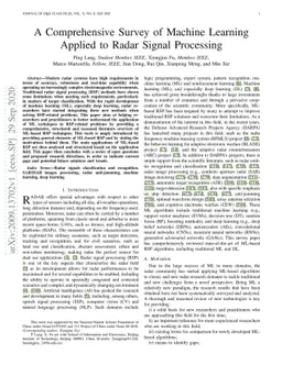 A Comprehensive Survey of Machine Learning Applied to Radar Signal
  Processing