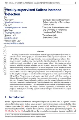 Weakly-supervised Salient Instance Detection