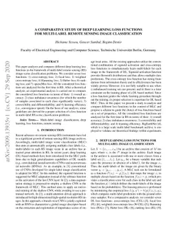 A Comparative Study of Deep Learning Loss Functions for Multi-Label
  Remote Sensing Image Classification