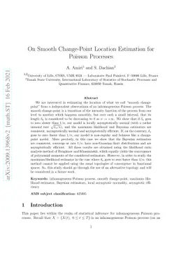 On Smooth Change-Point Location Estimation for Poisson Processes