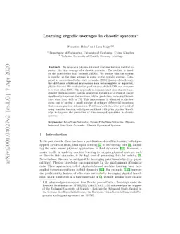 Learning ergodic averages in chaotic systems
