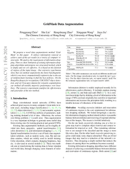 GridMask Data Augmentation