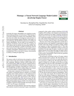 Montage: A Neural Network Language Model-Guided JavaScript Engine Fuzzer