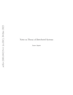 Notes on Theory of Distributed Systems