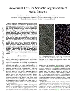 Adversarial Loss for Semantic Segmentation of Aerial Imagery