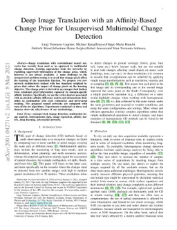 Deep Image Translation with an Affinity-Based Change Prior for
  Unsupervised Multimodal Change Detection