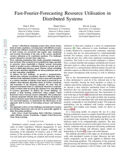 Fast-Fourier-Forecasting Resource Utilisation in Distributed Systems