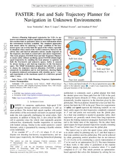 FASTER: Fast and Safe Trajectory Planner for Navigation in Unknown
  Environments