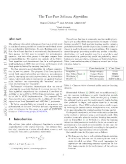 The Two-Pass Softmax Algorithm