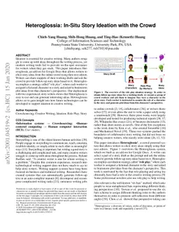 Heteroglossia: In-Situ Story Ideation with the Crowd
