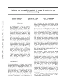 Unifying and generalizing models of neural dynamics during
  decision-making