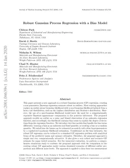 Robust Gaussian Process Regression with a Bias Model