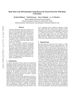 Real-Time Lane ID Estimation Using Recurrent Neural Networks With Dual
  Convention