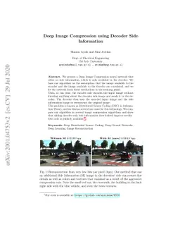 Deep Image Compression using Decoder Side Information