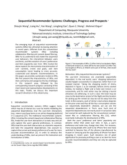 Sequential Recommender Systems: Challenges, Progress and Prospects