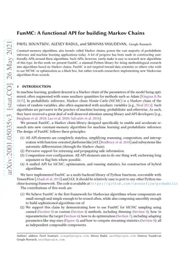 FunMC: A functional API for building Markov Chains
