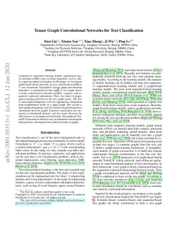 Tensor Graph Convolutional Networks for Text Classification