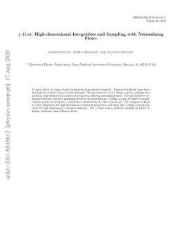 i-flow: High-dimensional Integration and Sampling with Normalizing Flows