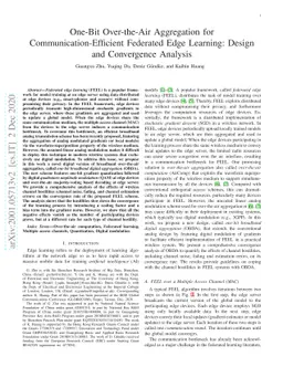 One-Bit Over-the-Air Aggregation for Communication-Efficient Federated
  Edge Learning: Design and Convergence Analysis