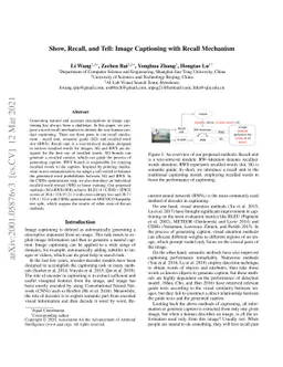 Show, Recall, and Tell: Image Captioning with Recall Mechanism