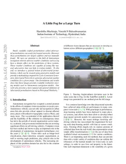 A Little Fog for a Large Turn