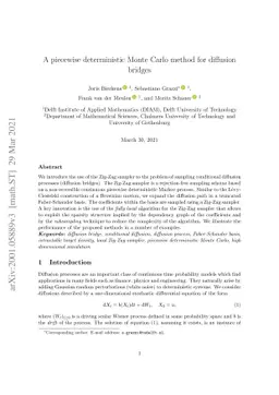A piecewise deterministic Monte Carlo method for diffusion bridges