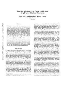 Inferring Individual Level Causal Models from Graph-based Relational
  Time Series