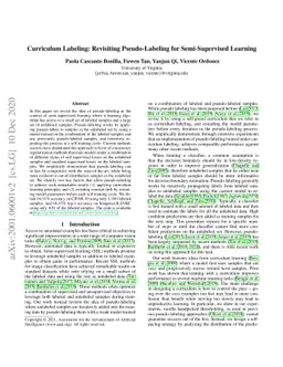 Curriculum Labeling: Revisiting Pseudo-Labeling for Semi-Supervised
  Learning