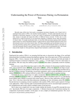 Understanding the Power of Persistence Pairing via Permutation Test