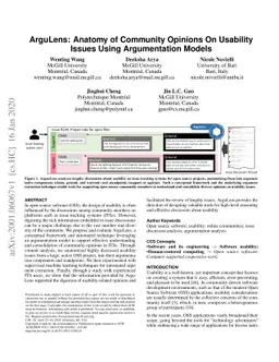 ArguLens: Anatomy of Community Opinions On Usability Issues Using
  Argumentation Models