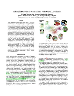 Automatic Discovery of Political Meme Genres with Diverse Appearances