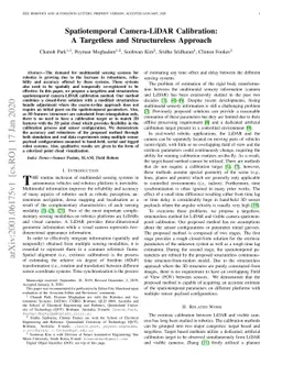 Spatiotemporal Camera-LiDAR Calibration: A Targetless and Structureless
  Approach