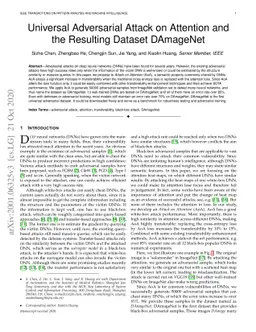Universal Adversarial Attack on Attention and the Resulting Dataset
  DAmageNet