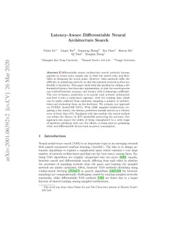 Latency-Aware Differentiable Neural Architecture Search