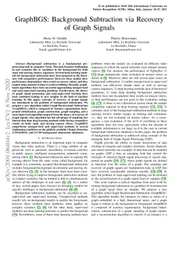 GraphBGS: Background Subtraction via Recovery of Graph Signals