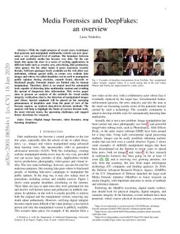 Media Forensics and DeepFakes: an overview