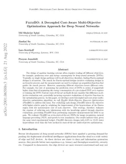 FlexiBO: A Decoupled Cost-Aware Multi-Objective Optimization Approach
  for Deep Neural Networks